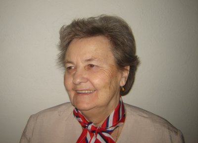Kmotra praporu ses. Blažena Vavřenová (1933 - 2015).