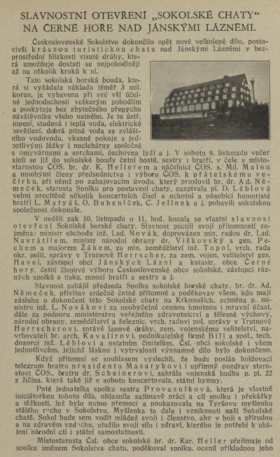Věstník sokolský 27. 11. 1929