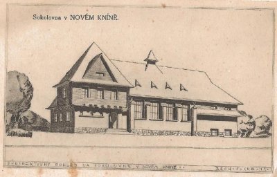 Sokol Nový Knín, projekt sokolovny (Zdroj: archiv Sokola Nový Knín) 