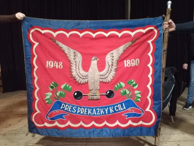 Sokolský prapor z roku 1948