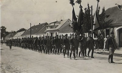 sokolský průvod 5.6.1928 k slavnostnímu otevření nové sokolovny