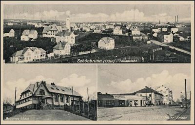 pohlednice Svinova s vyobrazenou okolovnou 