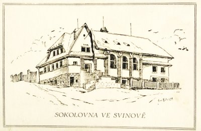 kresba sokolovny
