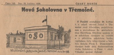 dobový článek z Českého deníku;  zdroj: kramerius.nkp.cz