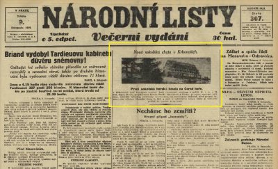 Národní listy 9. 11. 1929