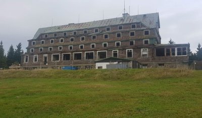 Demolice Sokolské boudy, říjen 2019