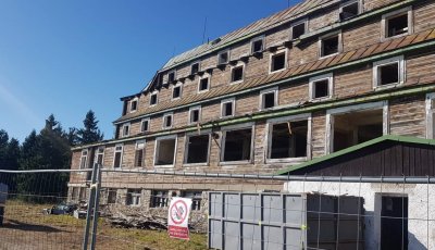 Demolice Sokolské boudy, říjen 2019