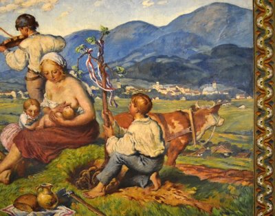 Detail frenštátské opony