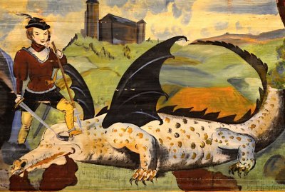 Detail prince s drakem