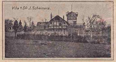 záběr ze staré pohlednice