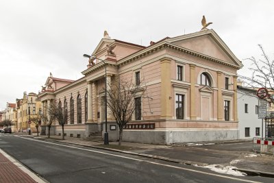 Budova sokolovny v Českém Brodě - pohled východní (foto Ing. Jaroslav Petrásek)