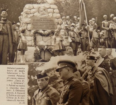 Fotozpráva z odhalení památníku, Jas 17. 7. 1936