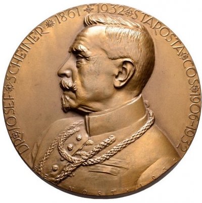 Scheinerův reliéf od bra. Šejnosty, zdroj : NumisBids