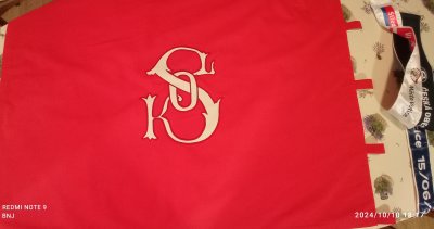 Kopii sokolského praporu daroval v roce 2010 naší jednotě bratr, t.č. starosta jednoty Jiří Lhoťan st.